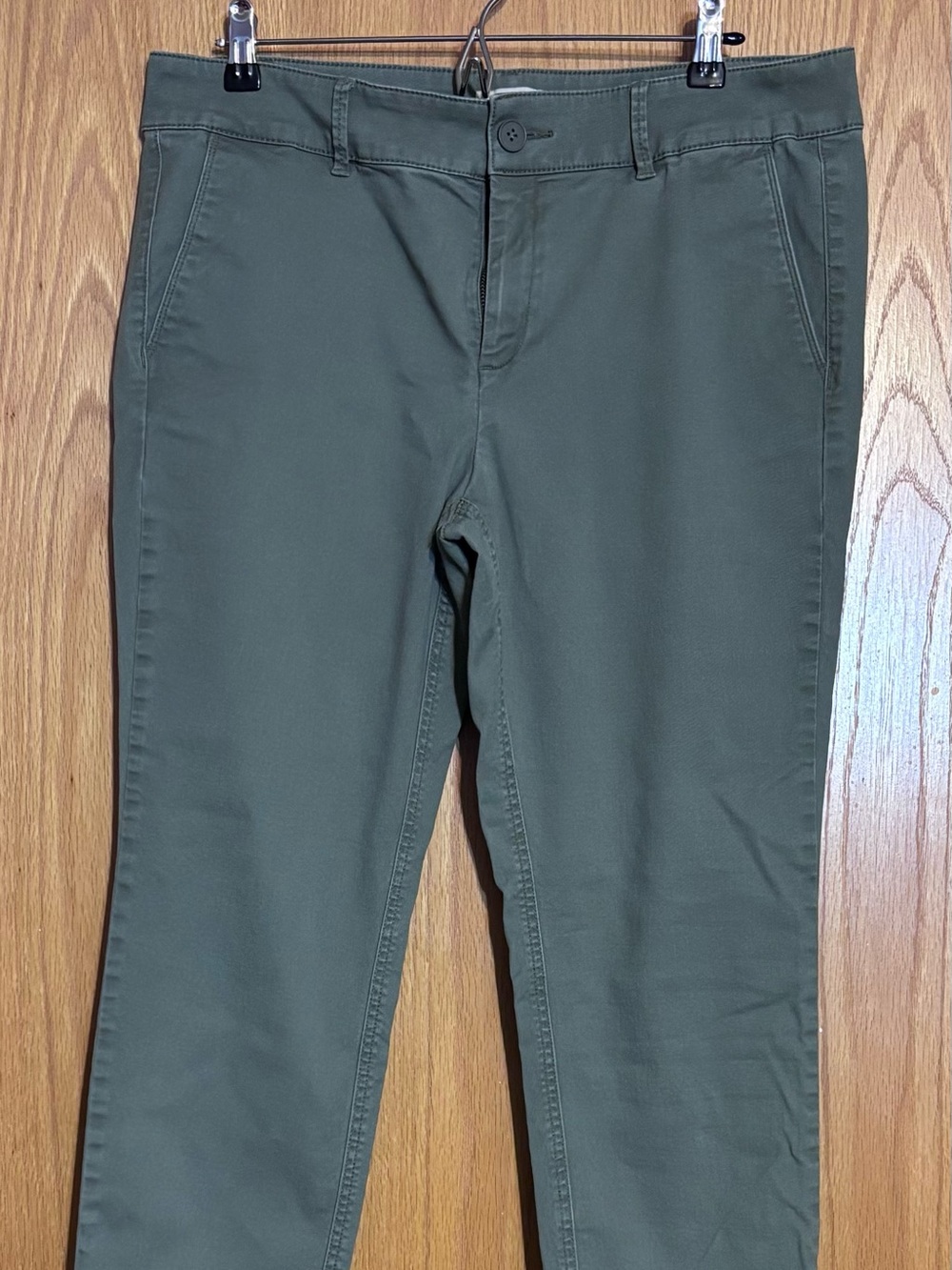 LOFT Olive Green Girlfriend Chinos